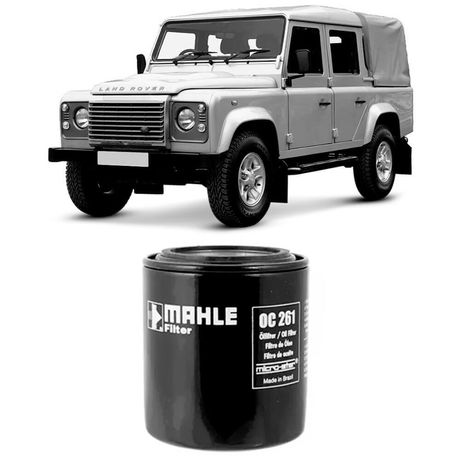 Filtro Óleo Land Rover Defender 2.5 92 a 2006 Metal Leve