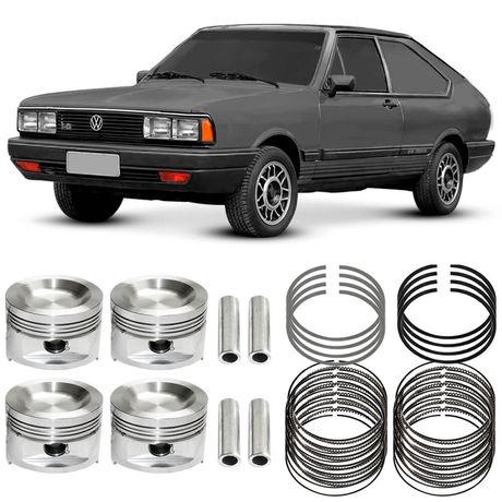 Kit Pistão Anel STD Volkswagen Passat 1.6 84 a 89 Gasolina Metal Leve