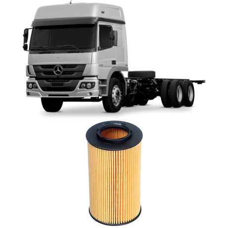 Filtro Óleo Mercedes Benz Atego Om 904 La 2005 a 2018 Tecfil