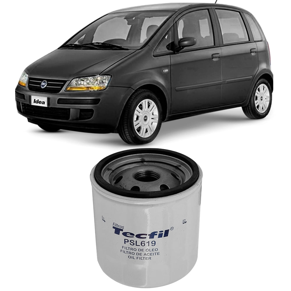 Filtro de óleo Tecfil PSL619 para Fiat Idea 1.8 8v 2005 a 2010