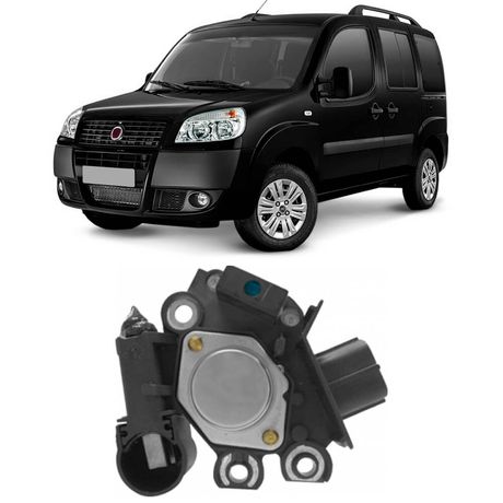 Regulador Voltagem Alternador Doblo 1.8 2005 a 2010 Valeo
