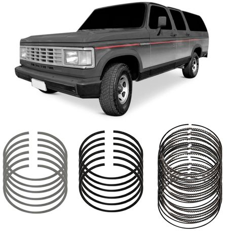 Jogo Anel Segmento STD Chevrolet Veraneio 4.1 68 a 95 Metal Leve