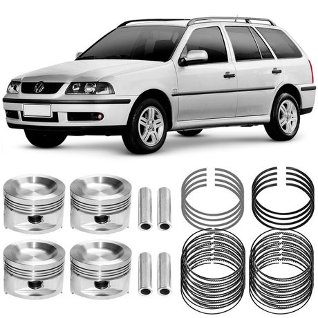 Kit Pistão Anel STD Volkswagen Parati 1.0 2001 a 2002 Gasolina Metal Leve