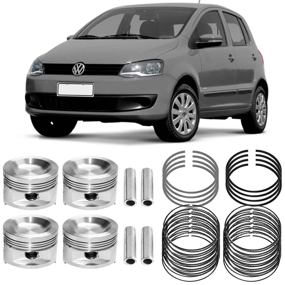 Kit Pistão e Anéis STD Volkswagen Fox 1.0 2005-2009 Metal Leve - imagem principal