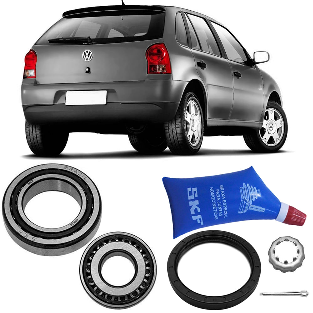 Kit Rolamento Roda Traseiro SKF para VW Gol 2001-2014 sem ABS