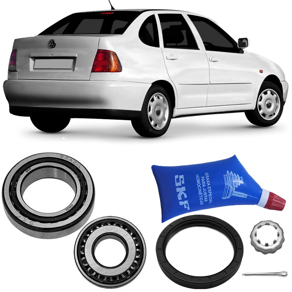 Kit rolamento roda traseira Polo Classic 2001-2003 SKF com graxa e vedação