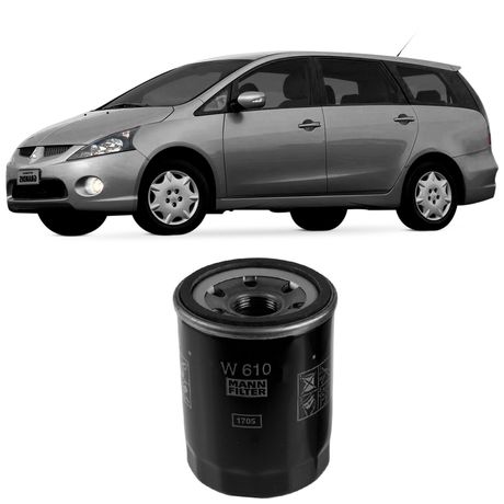 Filtro Óleo Mitsubishi Grandis 2.4 2005 a 2008 MANN-FILTER W610