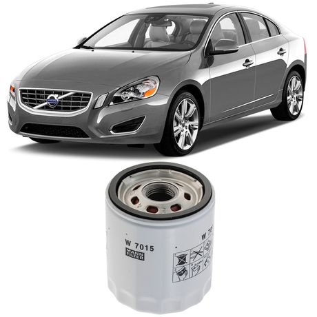 Filtro Óleo Volvo S60 T5 2.0 2011 a 2016 MANN-FILTER W7015