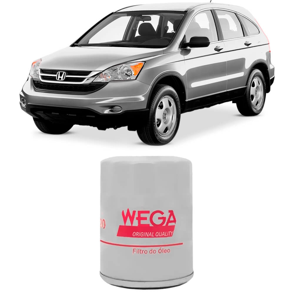 Filtro de óleo Wega com Honda CR-V 2.0 2008-2015