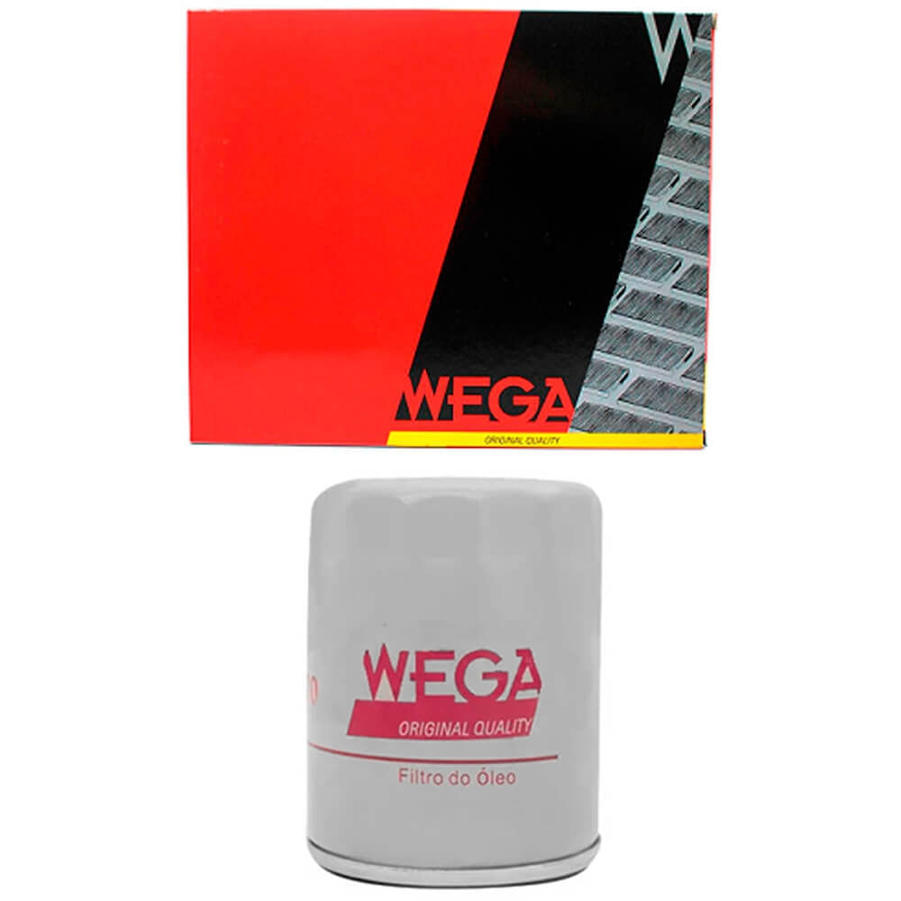 Filtro de óleo Wega e embalagem frontal para Ford Fiesta Sedan