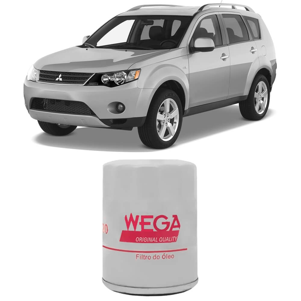 Filtro de óleo Wega para Mitsubishi Outlander 2008-2018