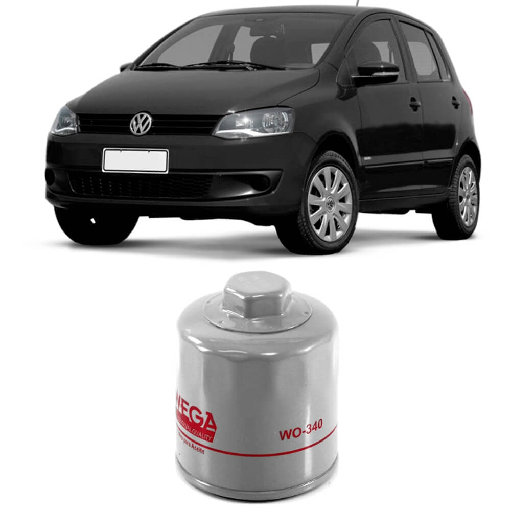 Filtro de óleo Wega WO-340 com Volkswagen Fox - compatível 2010 a 2014