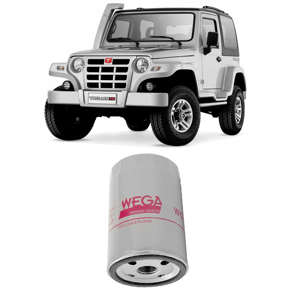 Filtro de óleo Wega para Troller RF Sport 2.0 1998-2001