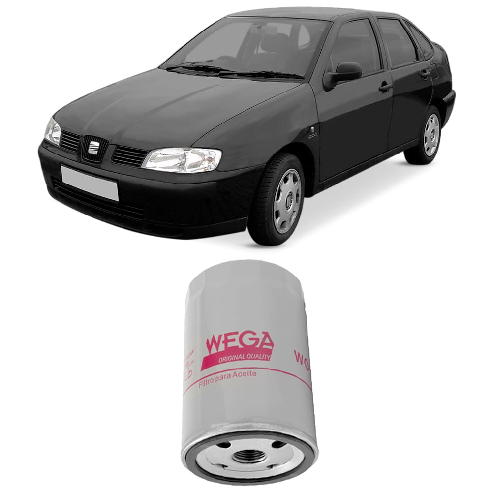 Filtro de óleo Wega para Seat Cordoba 1.8 anos 1995-1999