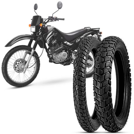 2 Pneu Moto Fly 125 Levorin 90/90-19 52p 110/90-17 60p Duna Evo