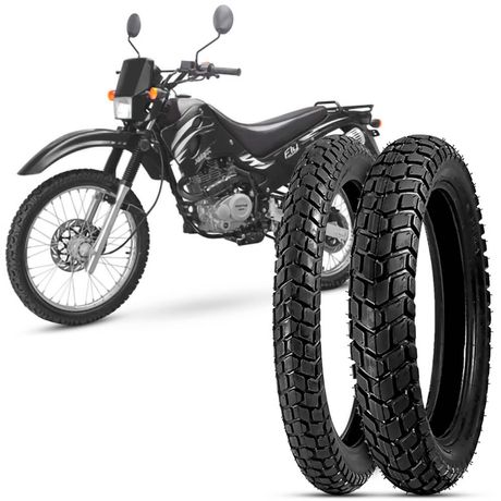 2 Pneu Moto Fly 125 Levorin by Michelin 90/90-19 52p 110/90-17 60p Duna Evo