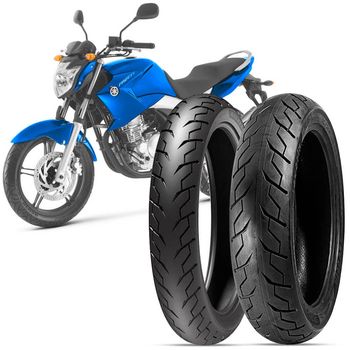 Par-de-pneus-para-moto-Levorin-100-80-17-e-140-70-17-modelo-Matrix-Sport-em-destaque-com-motocicleta-azul-ao-fundo.