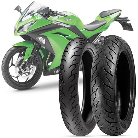 2 Pneu Moto Ninja 300 Levorin by Michelin 110/70-17 54h 140/70-17 66h Matrix Sport