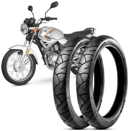 2 Pneu Moto Ybr 125 Levorin by Michelin Aro 18 90/90-18 57p 2.75-18 48p Street Runner