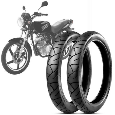 2 Pneu Moto Speed 150 Levorin by Michelin Aro 18 90/90-18 57p 2.75-18 48p Street Runner