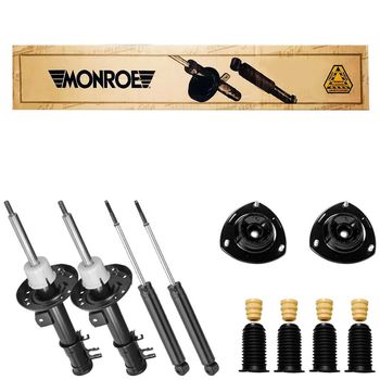 Amortecedores-dianteiros-e-traseiros-Monroe-para-Honda-Fit-2009-a-2013-incluindo-kit-de-montagem--Ideal-para-reposicao-de-pecas-