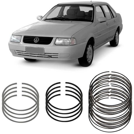 Jogo Anel Segmento STD Volkswagen Santana 2.0 96 a 2006 Metal Leve