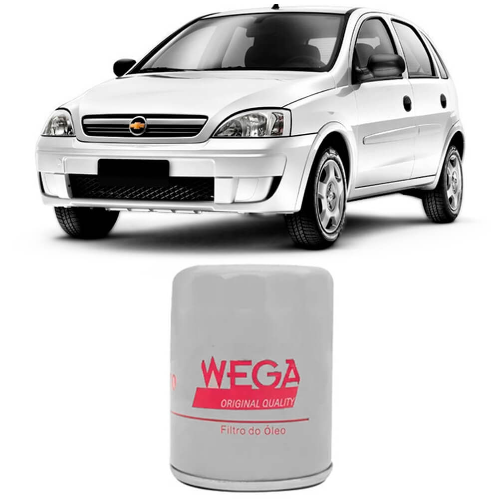 Filtro de Óleo Wega compatível com Chevrolet Corsa Hatch 2000-2012