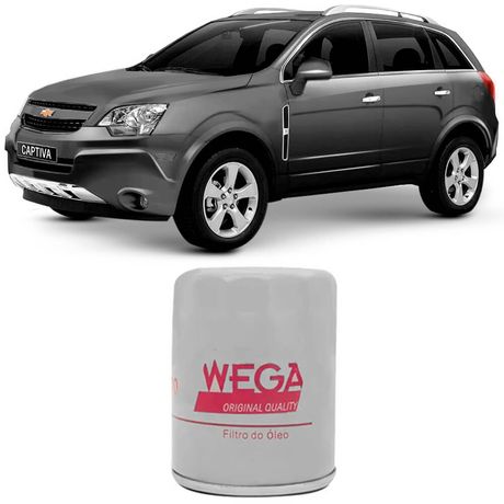 Filtro Óleo Chevrolet Captiva 2.4 3.6 2008 a 2017 Wega