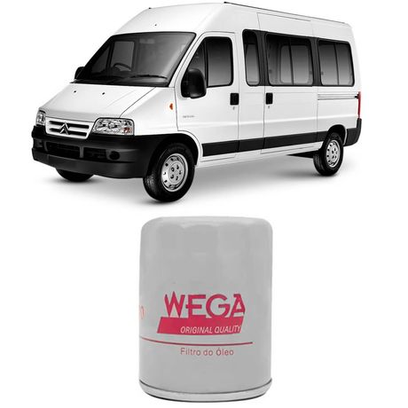 Filtro Óleo Citroen Jumper 2.8 2002 a 2009 Wega
