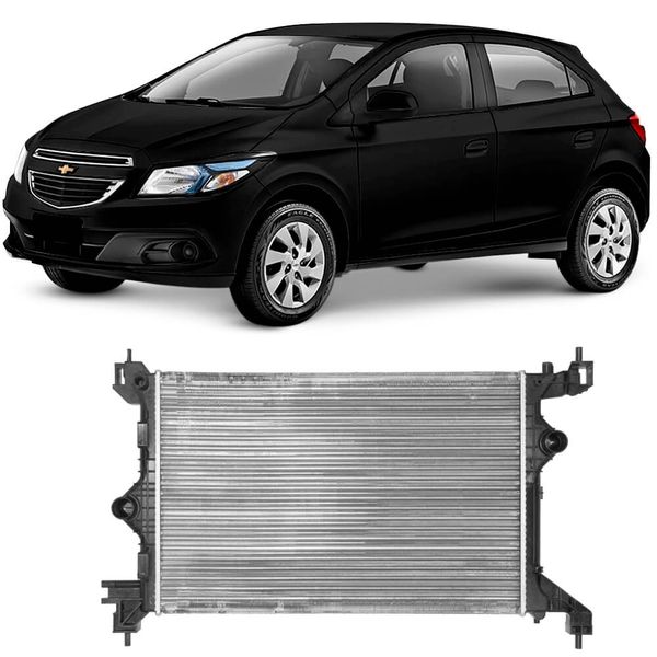 Radiador Chevrolet Onix 2013 a 2018 Com Ar Visconde - fortbras - fortbras