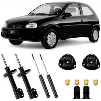 Amortecedores-dianteiros-e-traseiros-Nakata-para-Corsa-95-a-2002-com-kit-de-montagem-incluido--Ideal-para-manutencao-de-veiculos-