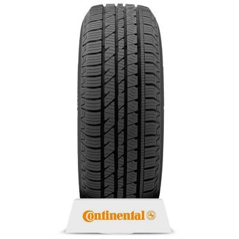 Pneu-Continental-Aro-16-215-75R16-100H-Cross-Contact-LX-em-exibicao-com-suporte-da-marca-Continental-