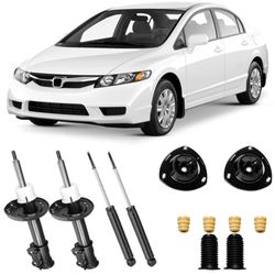 Amortecedores-dianteiros-e-traseiros-Nakata-para-Honda-Civic-2006-a-2011-com-kit-de-instalacao-incluido-