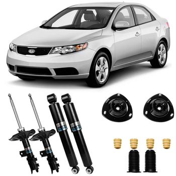 Amortecedores-Nakata-para-Kia-Cerato-2009-a-2012-incluindo-dianteiros-traseiros-e-kit-de-instalacao--Ideal-para-reposicao-