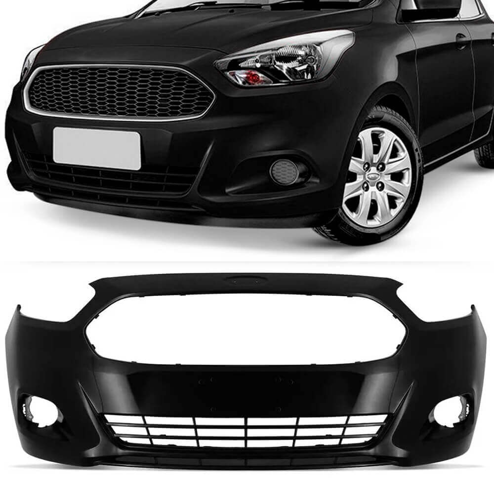 Parachoque Dianteiro Ford Ka 2015 a 2018 Preto Liso 2664 DTS - fortbras