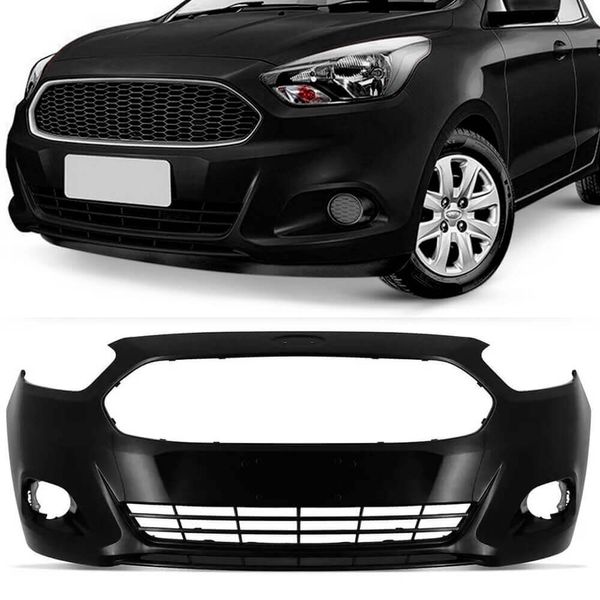 Parachoque Dianteiro Ford Ka 2015 a 2018 Preto Liso 2664 DTS - fortbras