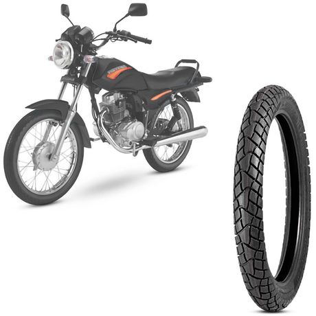 Pneu Moto Hunter 125 Levorin Aro 18 80/100-18 47p Dianteiro Dual Sport