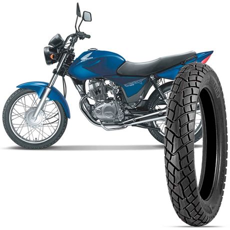 Pneu Moto CG 150 Levorin by Michelin Aro 18 100/80-18 53s Traseiro Dual Sport