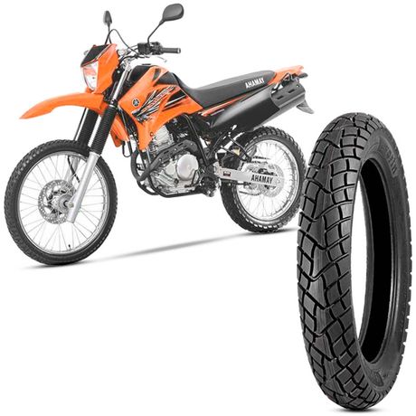 Pneu Moto Xtz 250 Lander Levorin by Michelin Aro 18 120/80-18 62s Traseiro Dual Sport