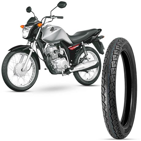 Pneu Moto Cg 125 Fan Levorin by Michelin Aro 18 90/90-18 57p Traseiro Matrix