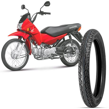 Pneu Moto Pop 100 Levorin Aro 14 80/100-14 49L Traseiro Matrix