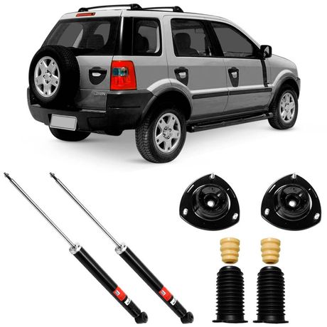 2 Amortecedor Ford Ecosport 2003 a 2012 Traseiro TRW e Kit