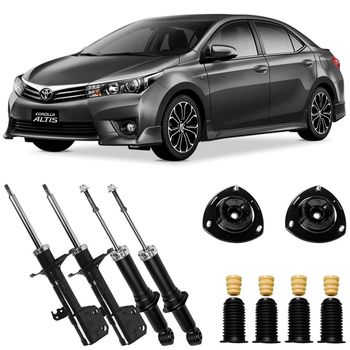 Amortecedores-dianteiros-e-traseiros-Kayaba-para-Toyota-Corolla-2015-2018-incluindo-kit-de-instalacao-e-suportes-