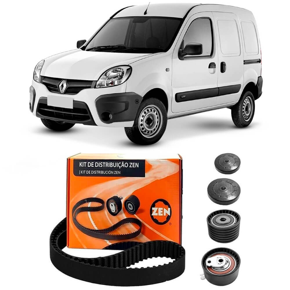 Renault Kangoo e kit correia dentada Zen mostrando aplicação do produto