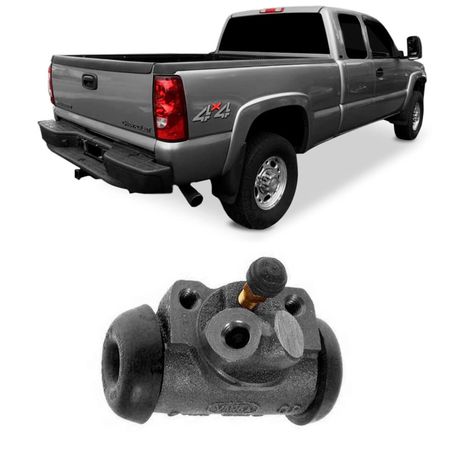 Cilindro Burrinho Roda Chevrolet Silverado 97 a 99 Traseiro Motorista TRW