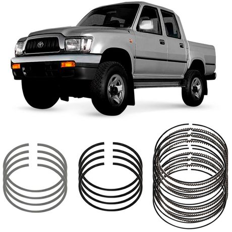 Jogo Anel Segmento 0.50 Toyota Hilux 2.8 8v 95 a 2001 Metal Leve