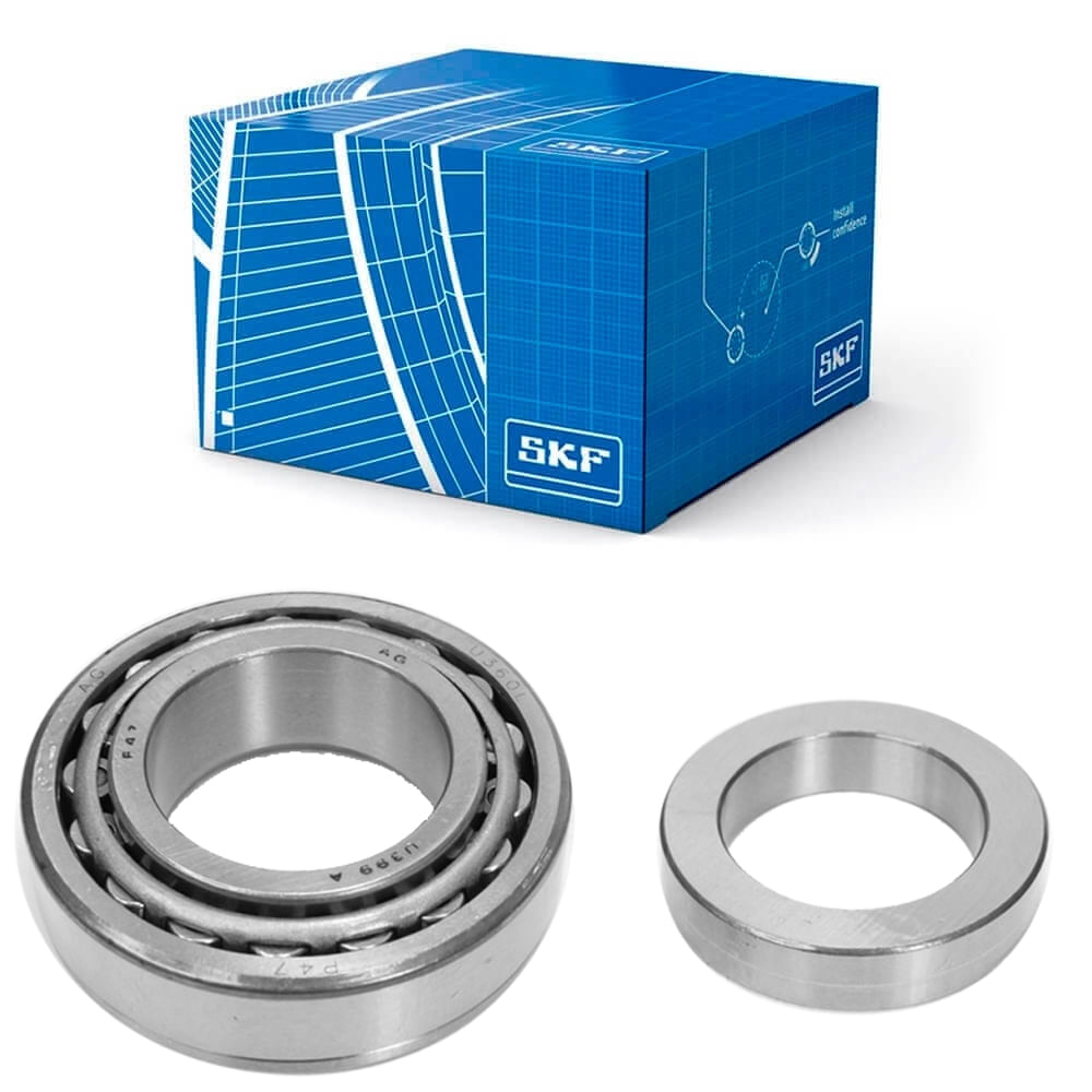 Caixa azul SKF com rolamento cônico e anel metálico – peça para Kia Besta 2000