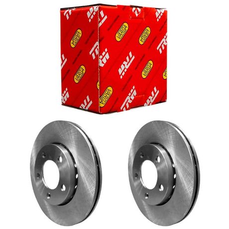 Par Disco Freio Polo 1.0 2002 a 2006 Dianteiro Ventilado TRW