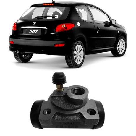 Cilindro Burrinho Roda Peugeot 207 2009 a 2015 Traseiro Passageiro TRW