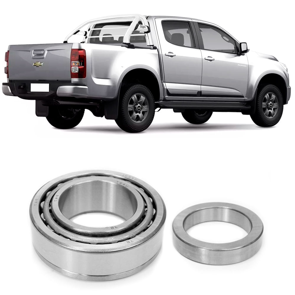 Rolamento de roda traseiro para Chevrolet S10 1995-2016 e veículo S10 ao fundo